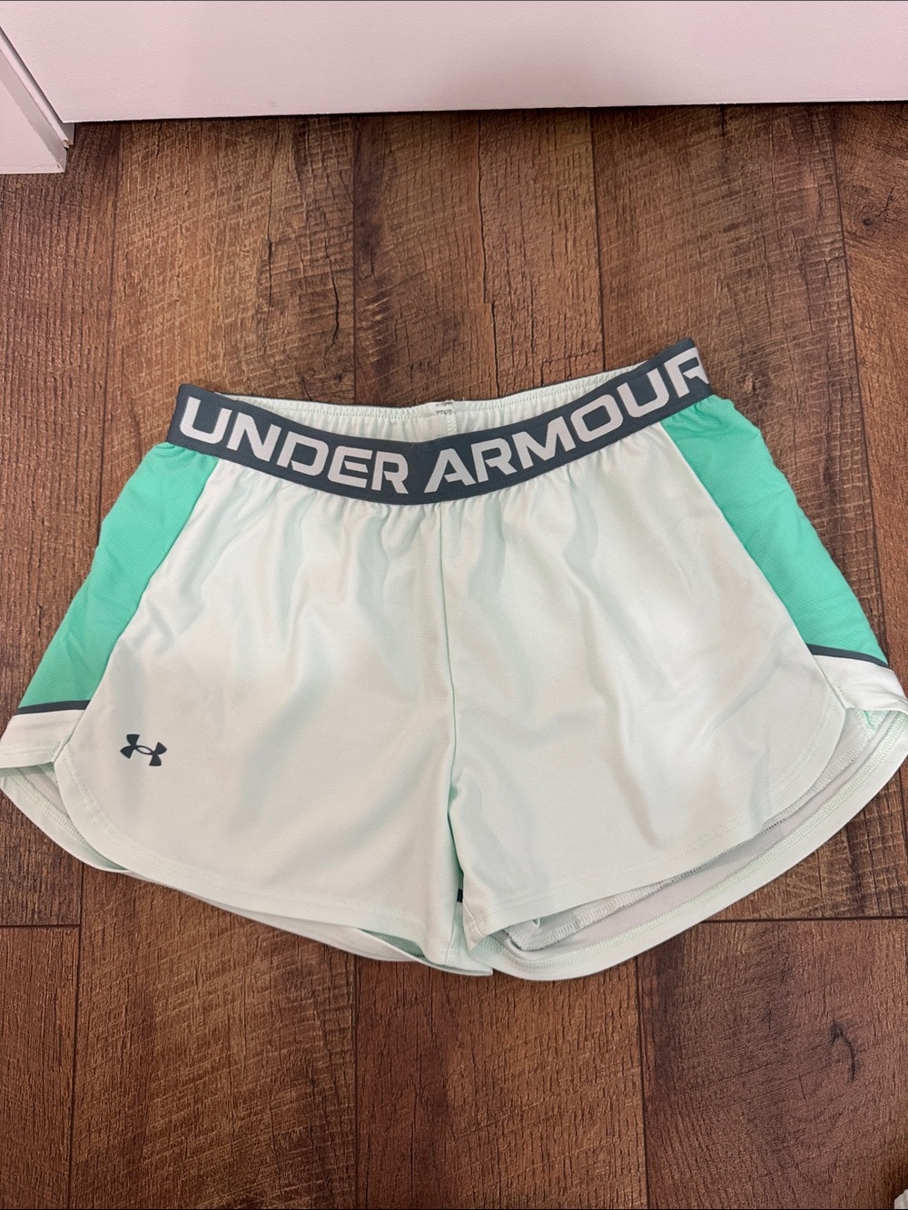 Under Armour Women's Mint and Teal Athletic Shorts